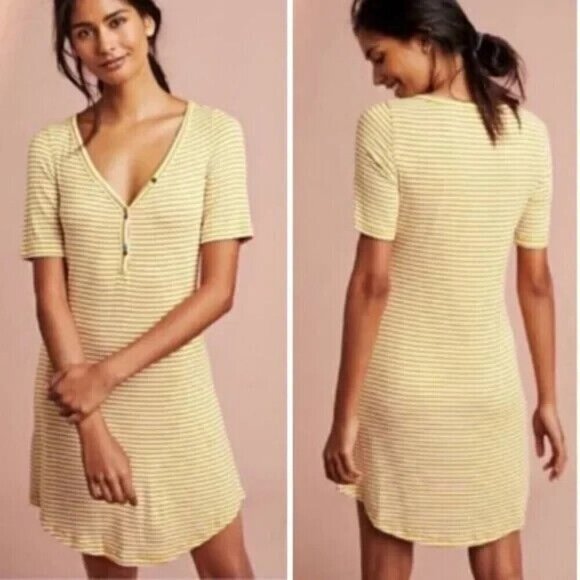 Anthropologie Dresses & Skirts - Anthropologie Oversized T-Shirt Dress Back To School Boho Coquette Flirty M